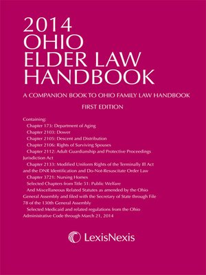 cover image of 2014 Ohio Elder Law Handbook
